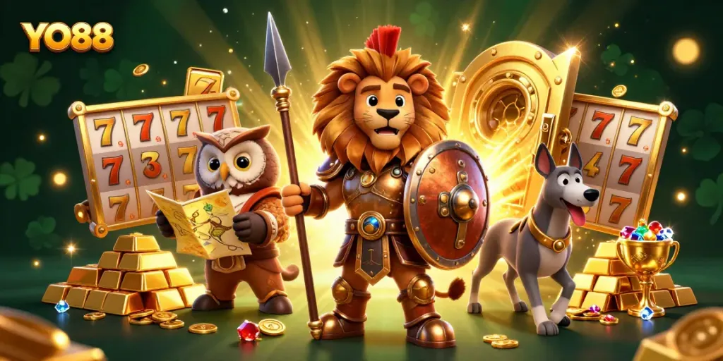 Experience the thrill of winning at YO88 with immersive slot machines and gold treasures.