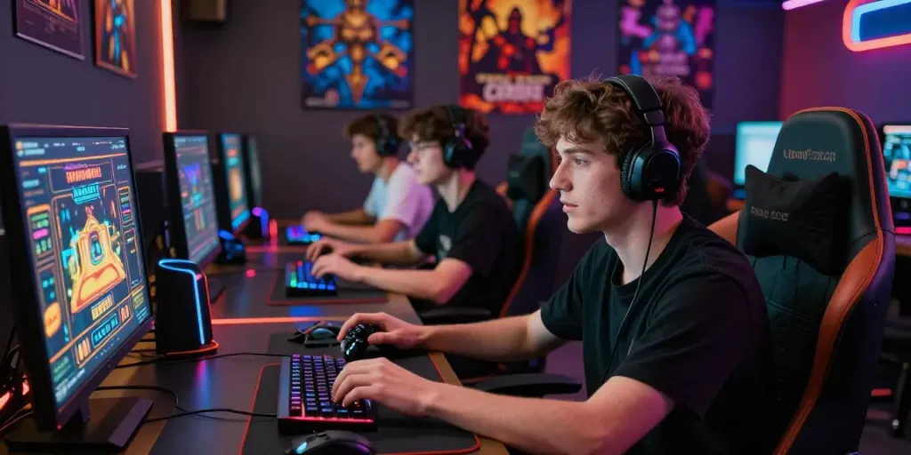 Dynamic gaming experience at EE88 with players engaged in an interactive online casino.