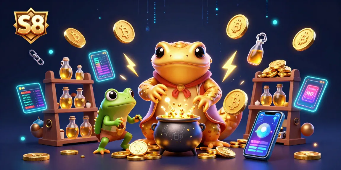 Experience thrilling gameplay with S8 casino concepts in a dynamic alchemist scene full of gold.
