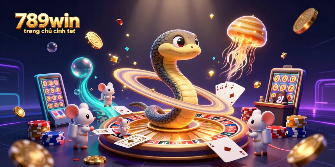 Experience thrilling wins at 789win trang chủ chính thức with a cosmic casino scene featuring betting astronaut mice.