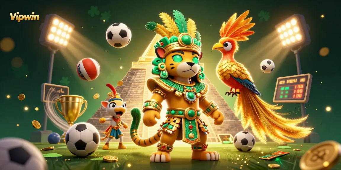 Experience thrilling bets at Vipwin with an engaging 3D casino scene featuring vibrant game elements.