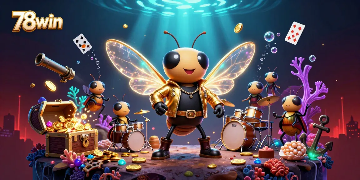 Engage in thrilling gameplay at 78win with vibrant cartoon-style characters and dazzling casino elements.