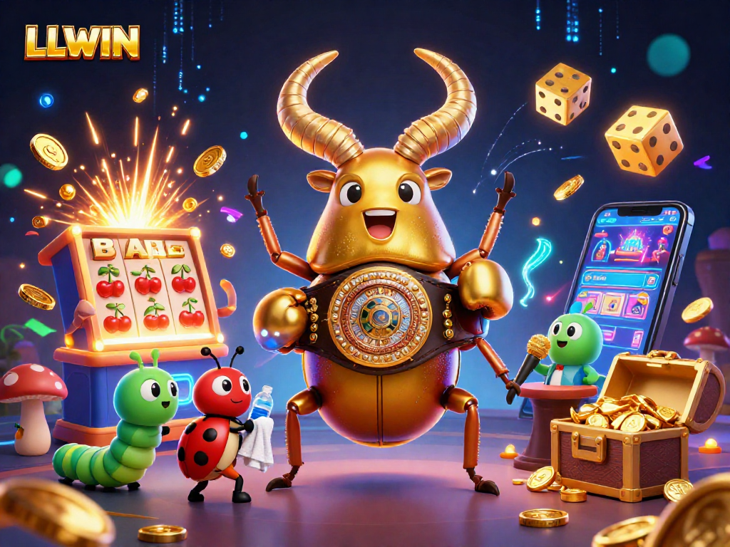 Engage with LLWIN's thrilling casino universe featuring dynamic characters and vibrant game elements.