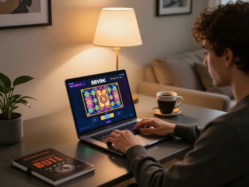 Experience exciting gameplay at 88VIN with strategic online casino gaming setup at home