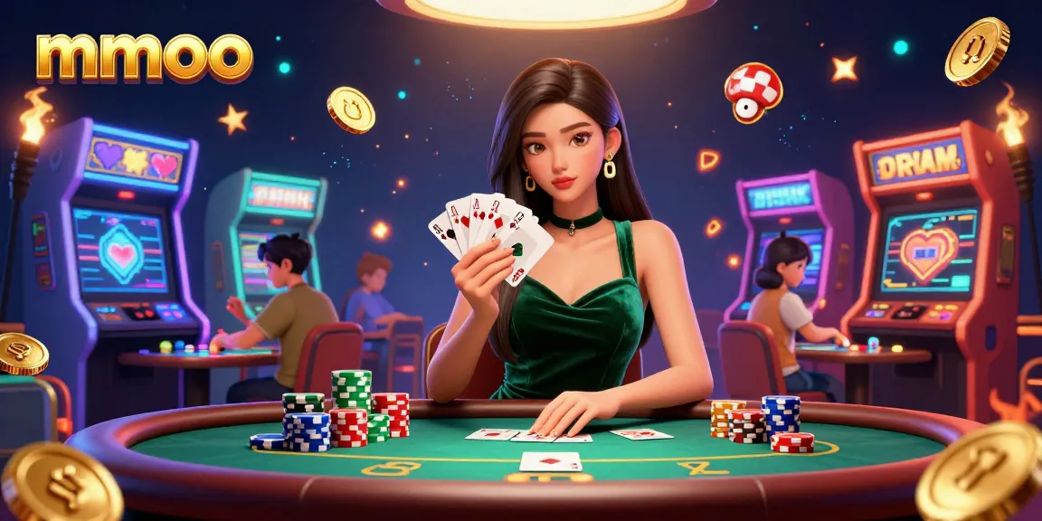 Experience mmoo excitement at the casino with a focused player at a luxury poker table.