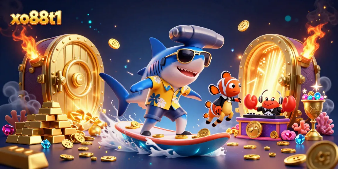 Experience exciting gaming adventures at xo88t1 with vibrant characters and gold coin action.