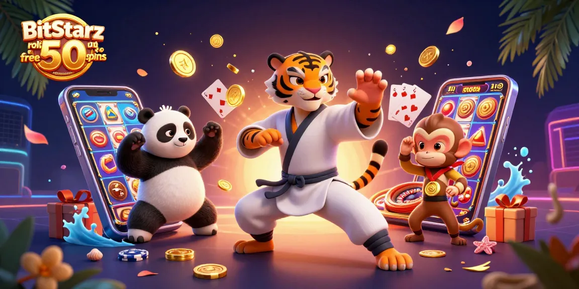 Discover how BitStarz rolls out a 50 free spins no deposit bonus with engaging casino visuals.