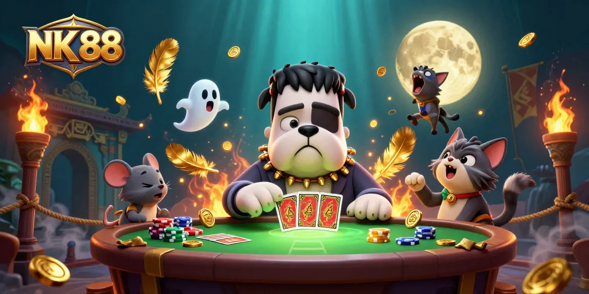 Experience thrilling gaming at NK 88 with a unique monster dealer and dynamic casino elements.