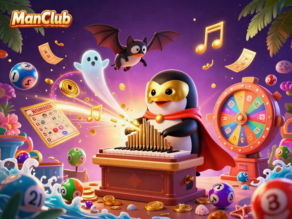 Win big with the exhilarating ManClub casino experience featuring vibrant characters and dynamic game elements.