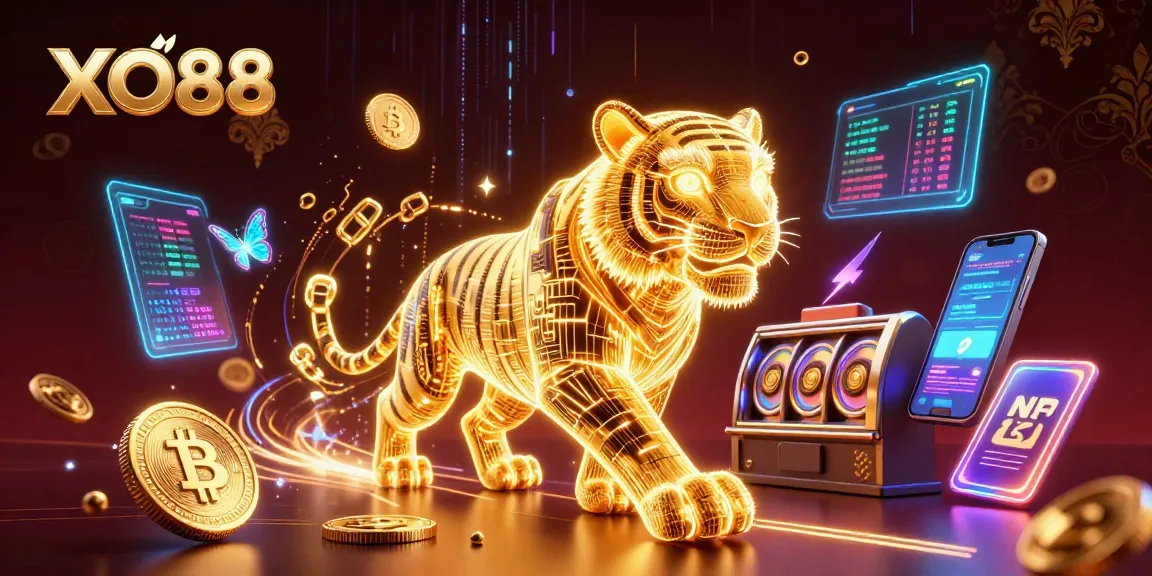 Experience dynamic gameplay at XO88 with 3D illustration of a casino filled with excitement and winning opportunities