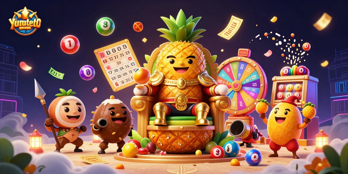 Experience the excitement of yumetoto lottery with vibrant characters, golden tickets, and dynamic game elements.