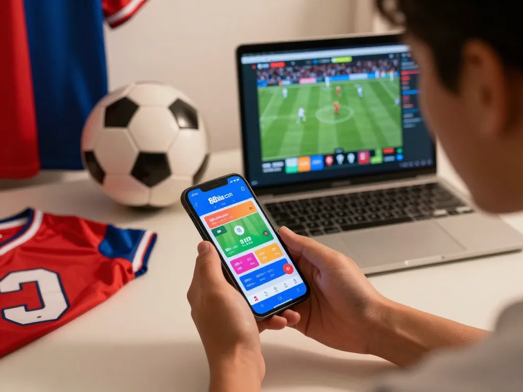 Engaging sports betting action on 88aa com app showcased on a smartphone in a modern home
