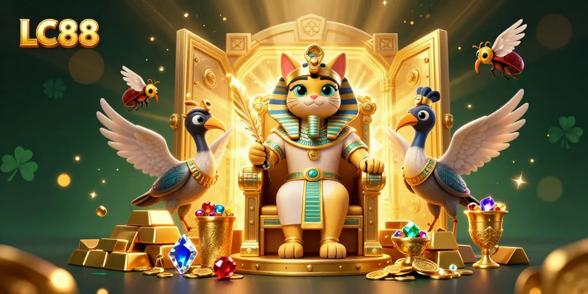 Play and win big at LC88, featuring rich 3D casino elements in an exciting gambling scene.