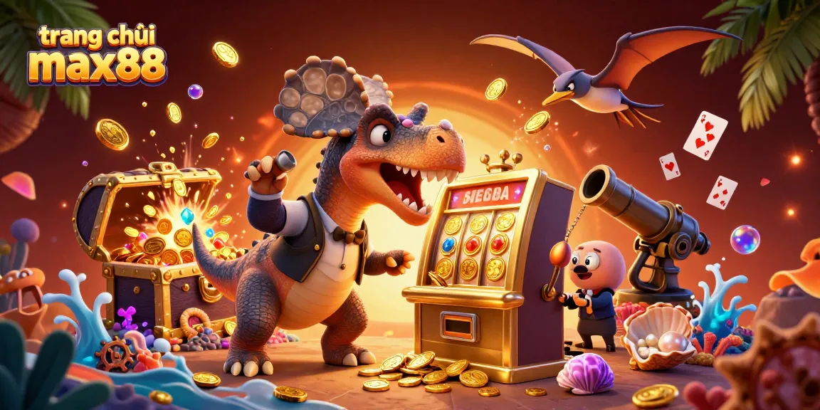 Experience the excitement of winning at trang chủ max88 with vibrant characters and dynamic casino elements in action.