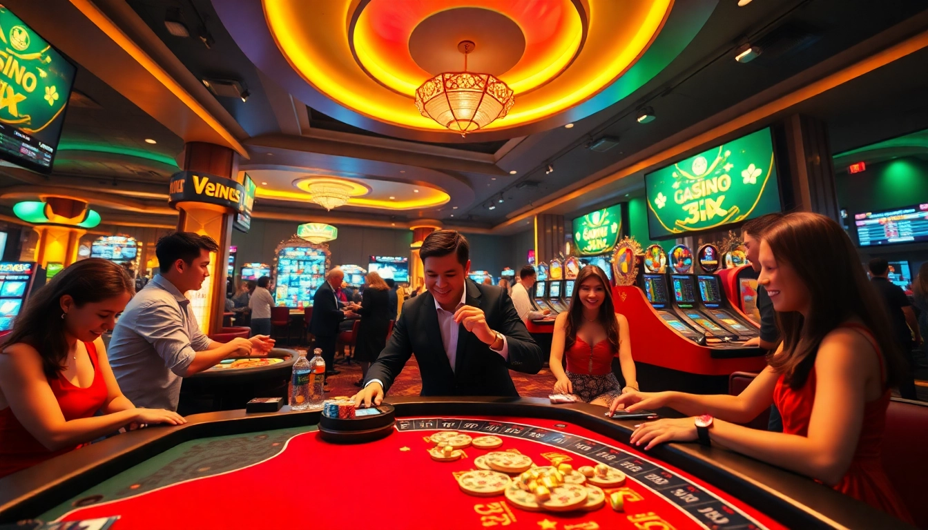 Experience the excitement of online gaming at https://v9bet.ceo with vibrant casino scenes and dynamic betting activities.