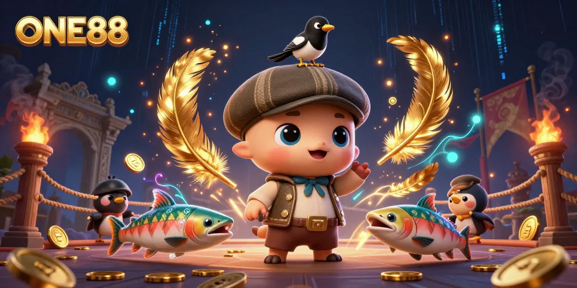 ONE88 enhances online gaming excitement with vibrant characters and rich casino elements.