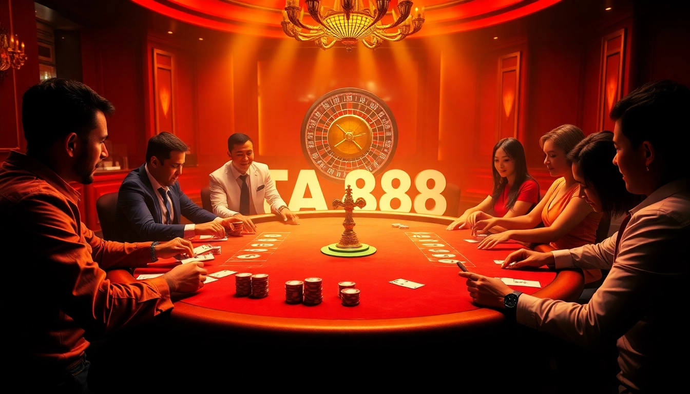 Experience thrilling gameplay at TA88 with high-stakes poker and roulette excitement.