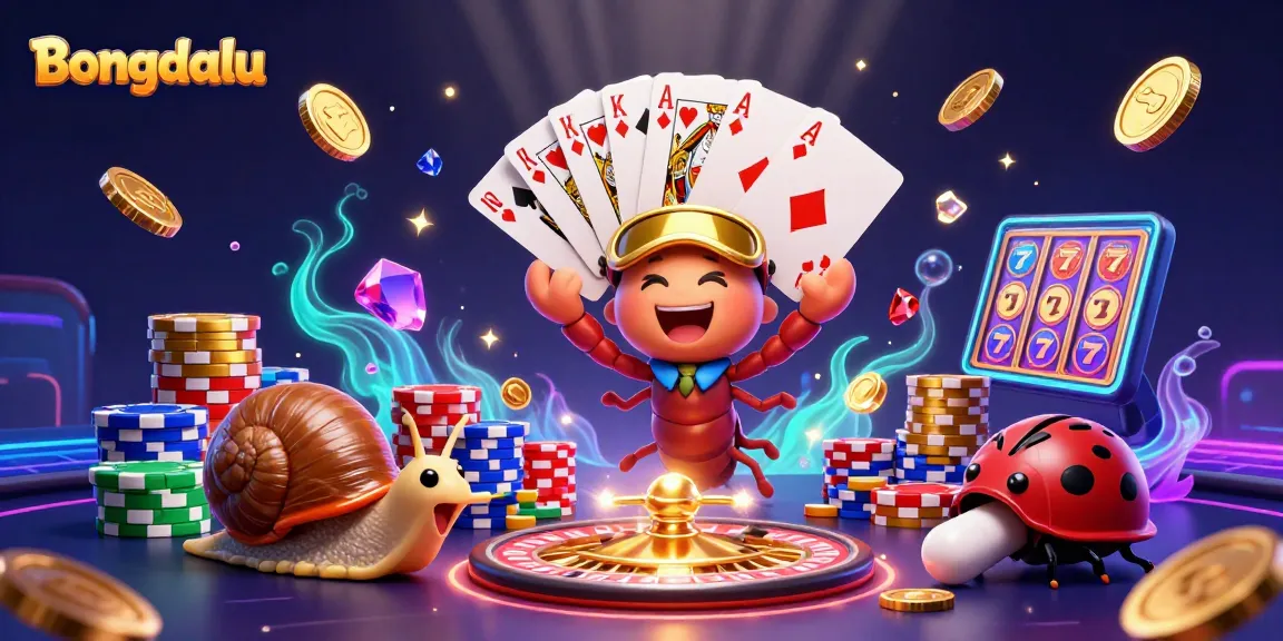 Bongdalu showcases an exciting and dynamic 3D casino scene with charming characters and vibrant game elements.