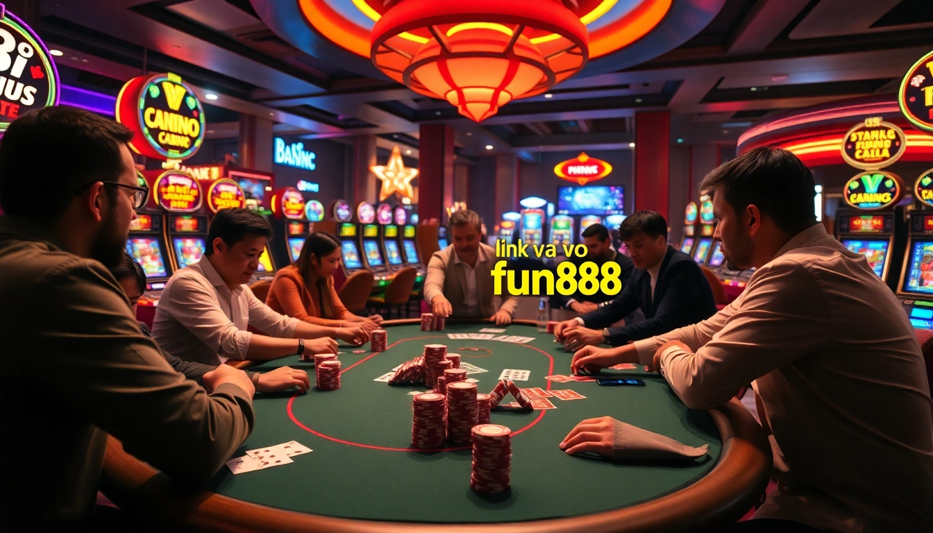 Experience the thrill of winning at the poker table with link vào fun88 in a vibrant casino atmosphere.