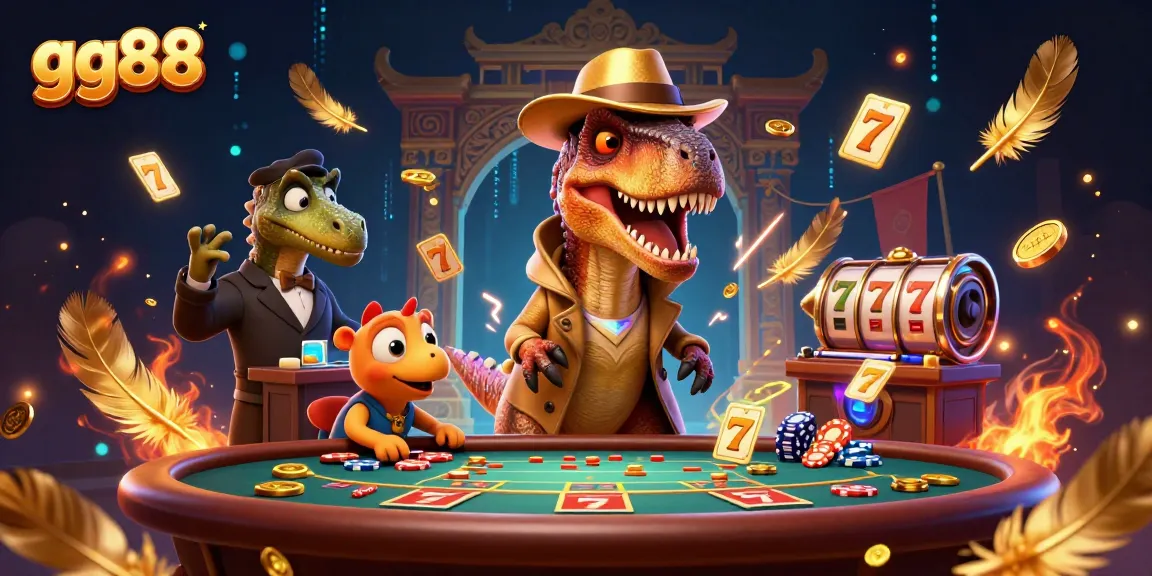 Experience thrilling gameplay at gg88 with vibrant slot games and dramatic casino atmosphere.