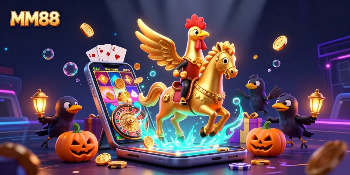 Experience the excitement of MM88 with vibrant slot games and a colorful casino atmosphere.