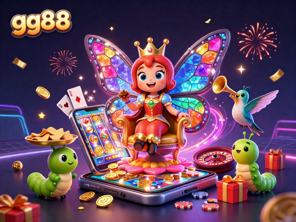 Experience spectacular wins at gg88 with a vibrant casino scene showcasing games and rewards.