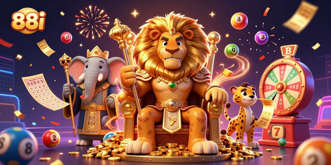 Experience thrilling gaming adventures with 88i in this vibrant casino illustration.