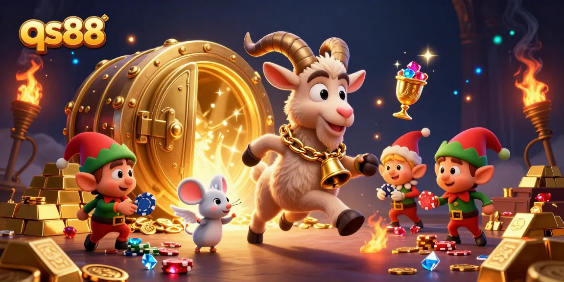 Experience exciting gameplay at qs88 with animated characters in a vibrant casino atmosphere.