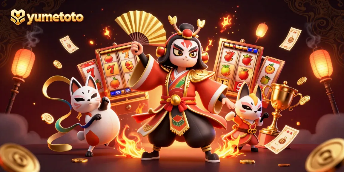 Experience the thrilling jackpot joy at yumetoto with vibrant slot reels and dynamic action.