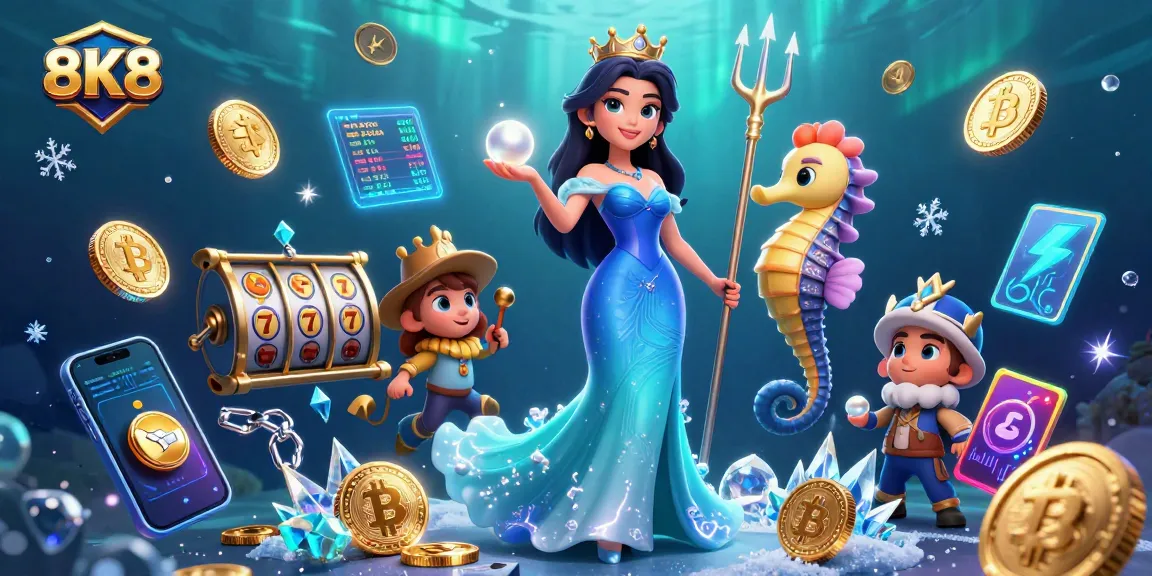 Play winning games at 8K8 Casino with exciting slots, jewels, and underwater treasures!