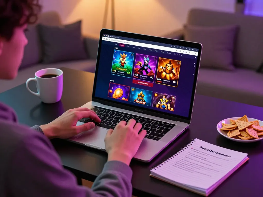 Kjc global user engaging with online casino games from a comfortable home setup.