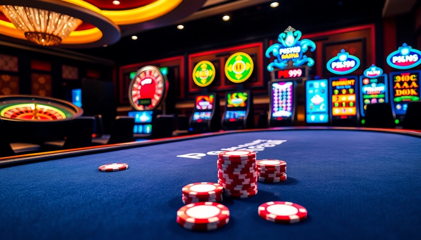 Engage in thrilling games at PS99's elegant casino table, rich in atmosphere and excitement.