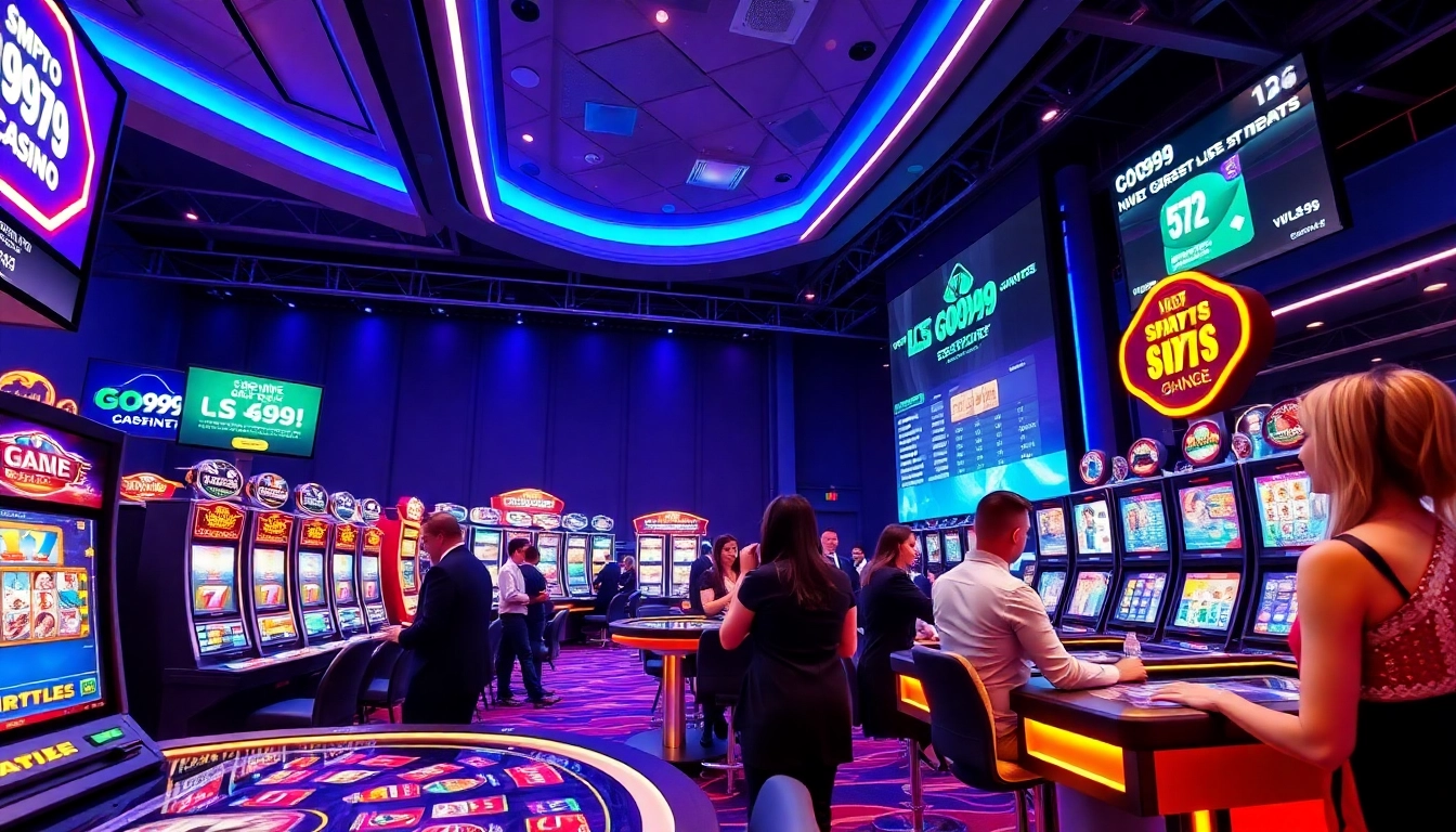 Discover GO99's exciting live casino experience with modern slot machines and professional dealers.