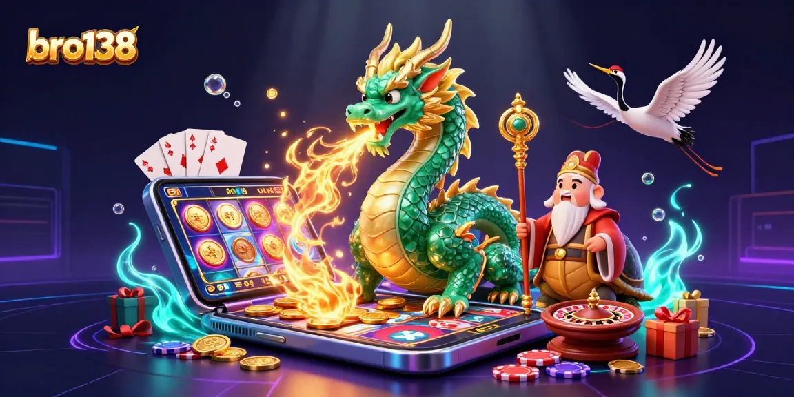 Experience thrilling gameplay at bro138 with vibrant 3D gaming elements and characters in action.