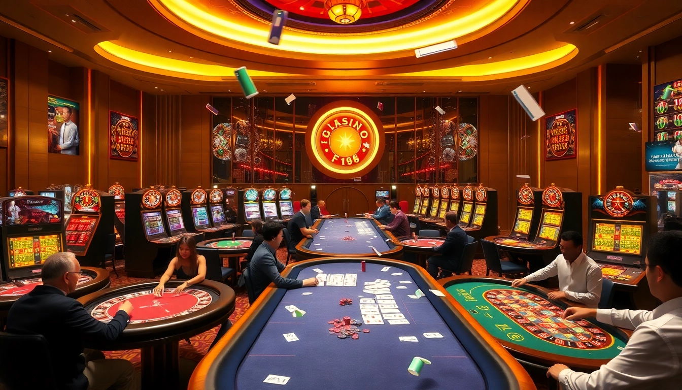 Experience the thrill of gambling at Nhà cái F168 with exciting casino games and vibrant gaming tables.