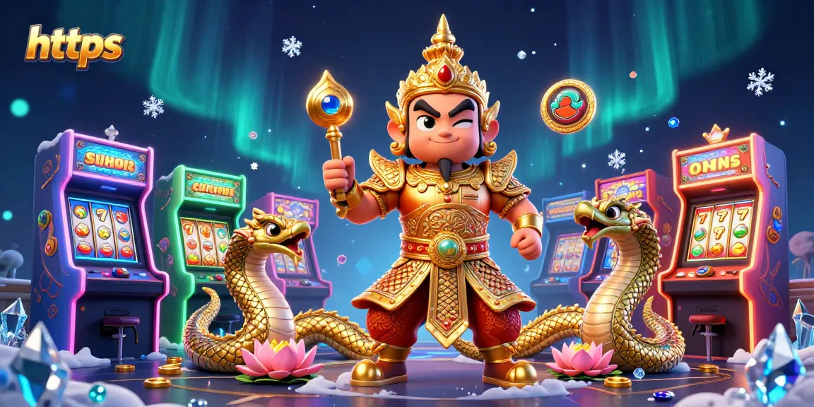 Experience thrilling slots and jackpots with https at this captivating 3D casino scene.