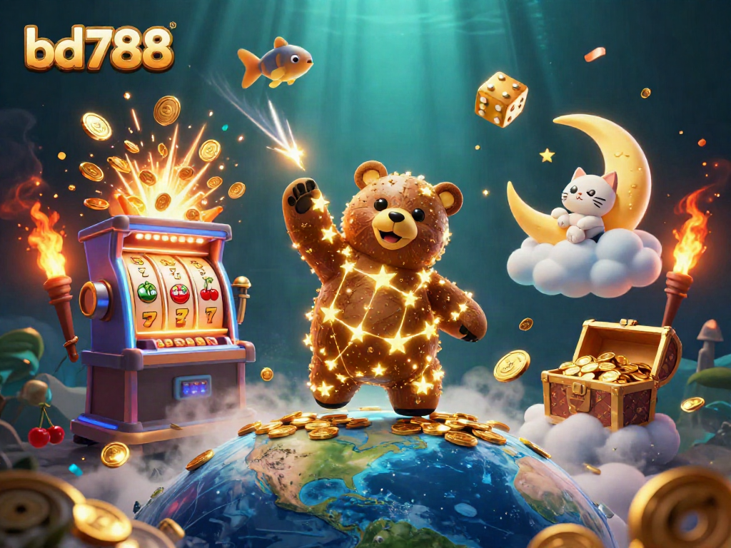 Engage with bd788's thrilling jackpots in vibrant casino scenes bursting with action.