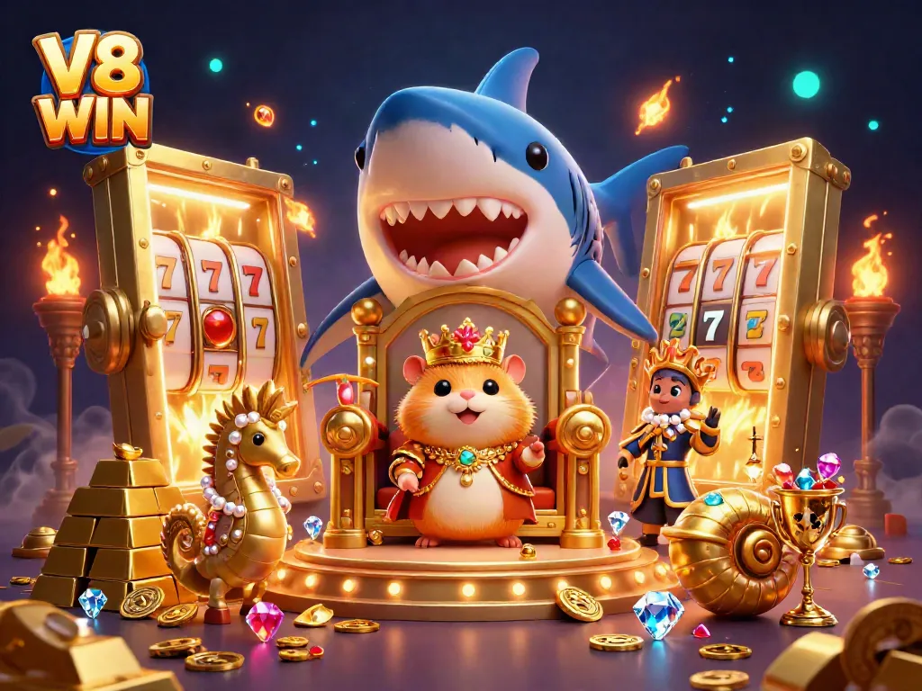 Experience thrilling victories with V8 WIN casino's unique characters and vibrant treasures.