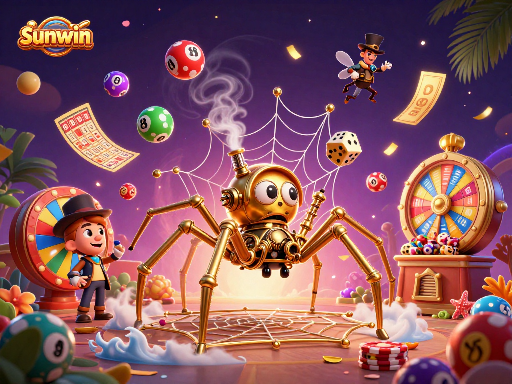 Spin to win big with sunwin in this dynamic casino-themed 3D illustration.