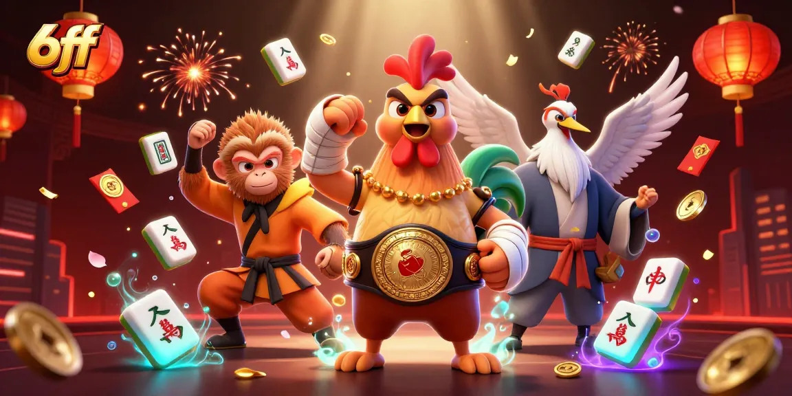 Experience thrilling gaming at 6ff while winning with dynamic 3D elements in a vibrant casino scene.