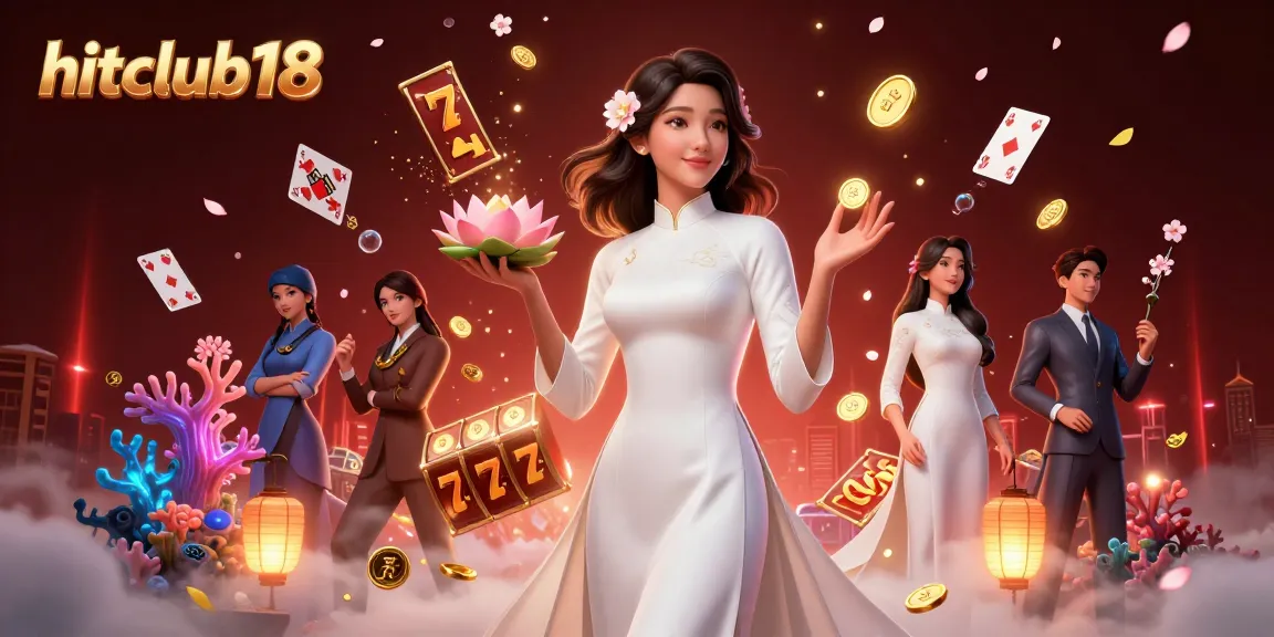 Experience the thrill of hitclub18 with vibrant gaming graphics and an elegant portrayal of luck.