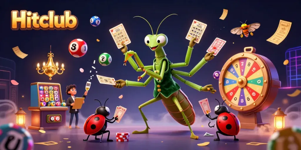 Experience the excitement of Hitclub's casino games with vibrant characters and dynamic elements!