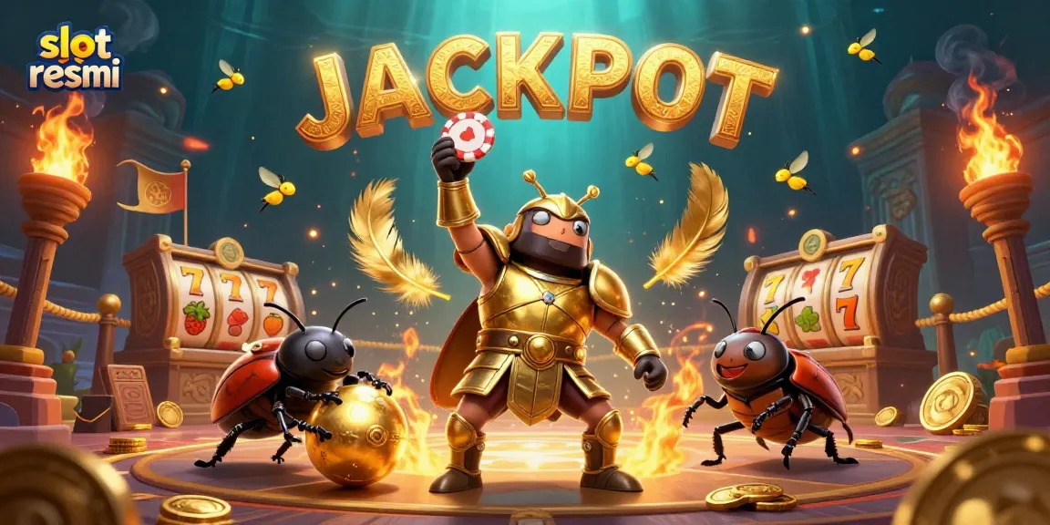 Menangkan jackpot di slot resmi dengan simbol keberuntungan dan koin emas bertebaran