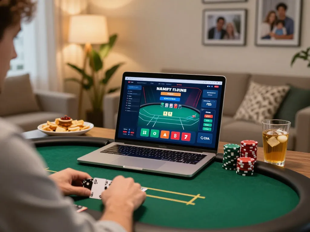 Pemain terlibat dalam permainan poker online di platform 68idn, menampilkan suasana yang fokus dan strategis.