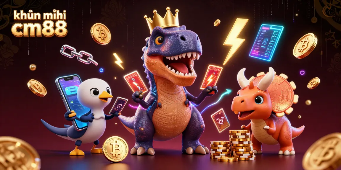 Engage in khuyến mãi cm88 with vibrant 3D characters in a lively casino scene showcasing fun and excitement.