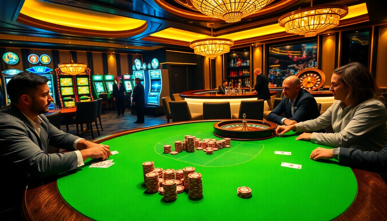 Gamble confidently at https://u88.ae.org, where excitement thrives at poker tables, illuminated by luxurious decor.