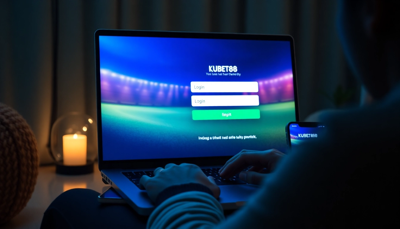Login KUBET88 interface showcasing user-friendly design and accessibility.