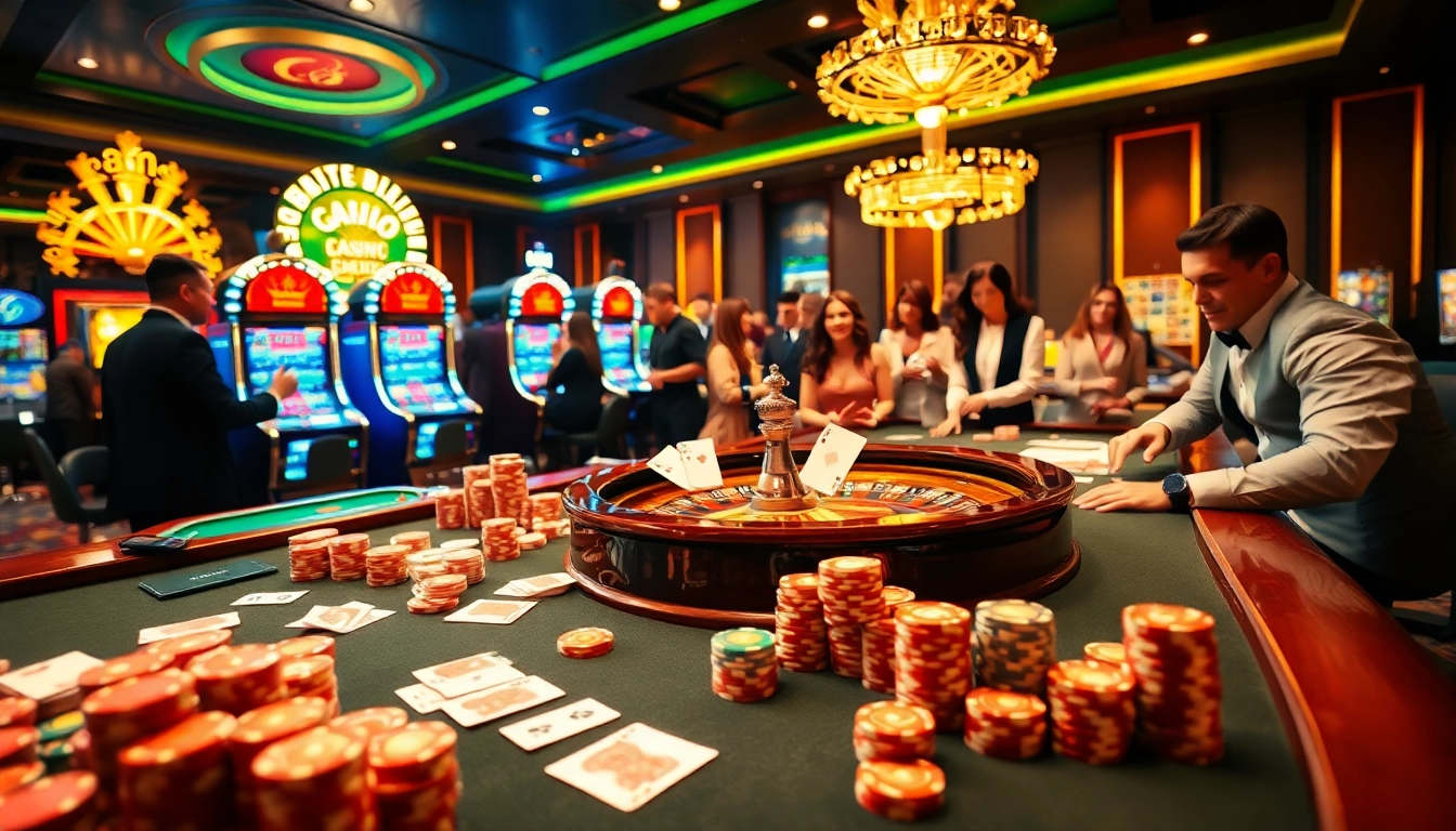 Experience thrilling casino excitement at jun88 with vibrant poker tables and engaged players.