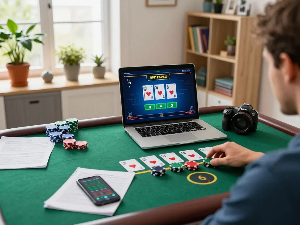 Player experiencing exciting gameplay on 789betviet's online Blackjack platform, showcasing strategic betting moves.