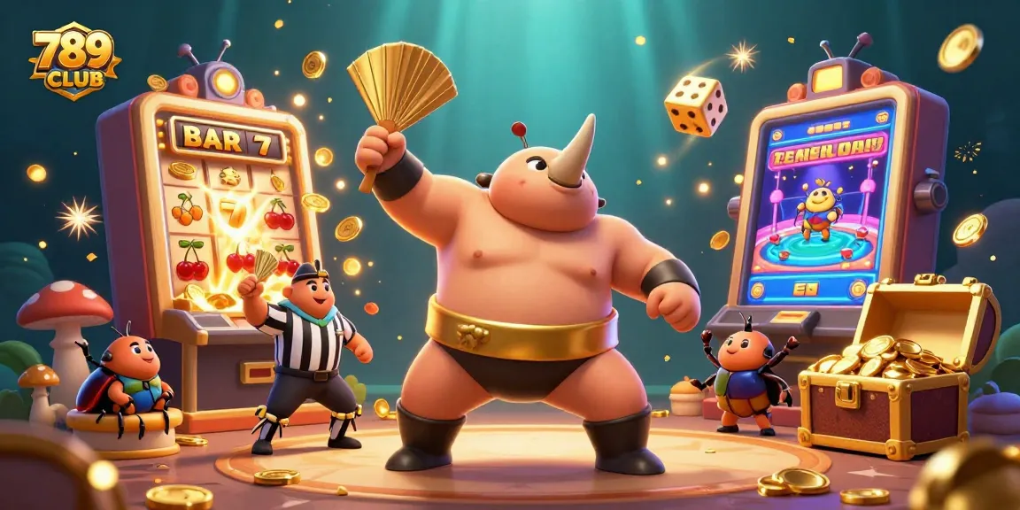 Experience the thrilling action of 789CLUB as the sumo champion beetle stomps and unleashes golden coins!
